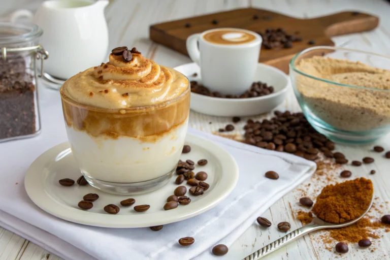Dalgona-Kaffee mit gesüßter Kondensmilch featured image