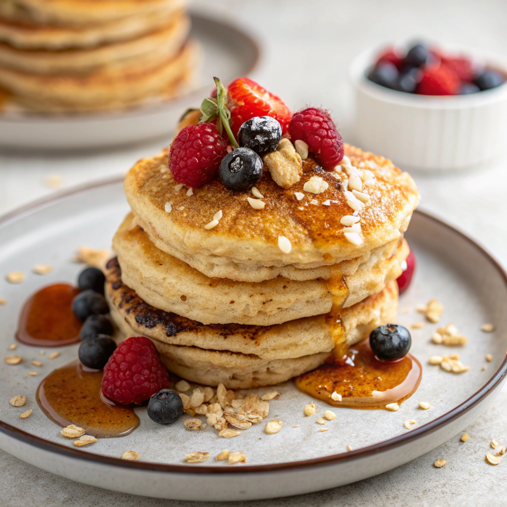 Haferflocken-Pfannkuchen Serving