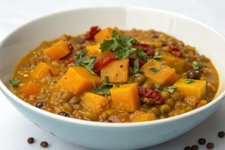 Butternut-Dal mit roten Linsen – Aromatisches Linsengericht in 45 Minuten