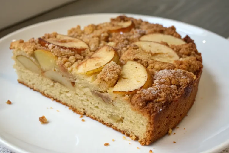 Einfacher saftiger Apfelkuchen