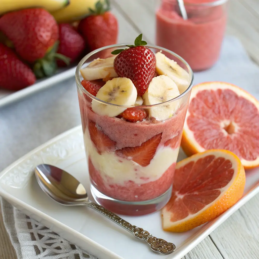 Erdbeer-Bananen-Grapefruit-Smoothie