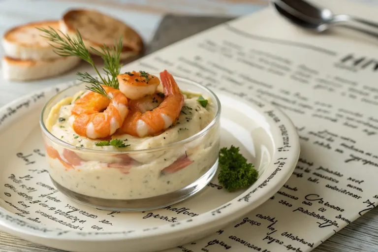 Hummus-Verrine mit Quark und Garnelen in nur 14 Stunden zubereiten