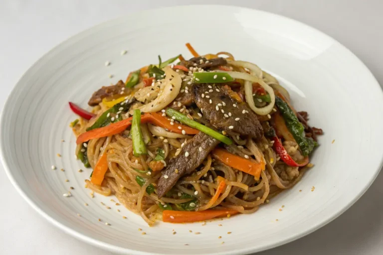 Japchae Rezept: Koreanisches Glasnudel-Gericht in 90 Minuten