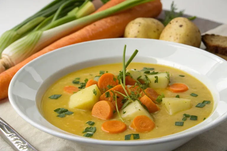 Karotten-Lauch-Kartoffel-Cremesuppe – Cremiges Wintergericht in 35 Minuten