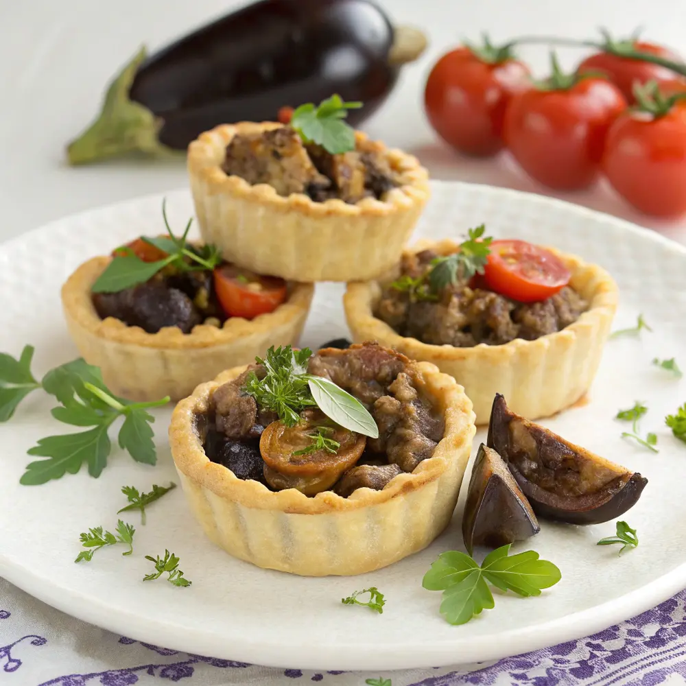 Mini-Pasteten mit Lamm und Aubergine
