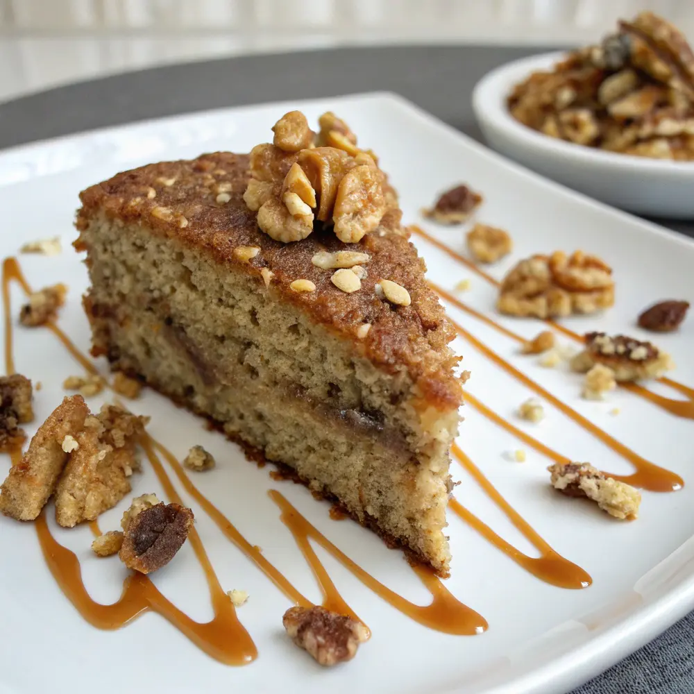 Saftiger Walnusskuchen