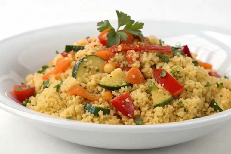 Vegetarischer Couscous in nur 35 Minuten auf dem Tisch
