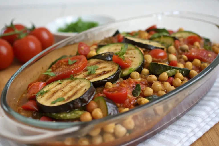Auberginen Ratatouille mit Kichererbsen