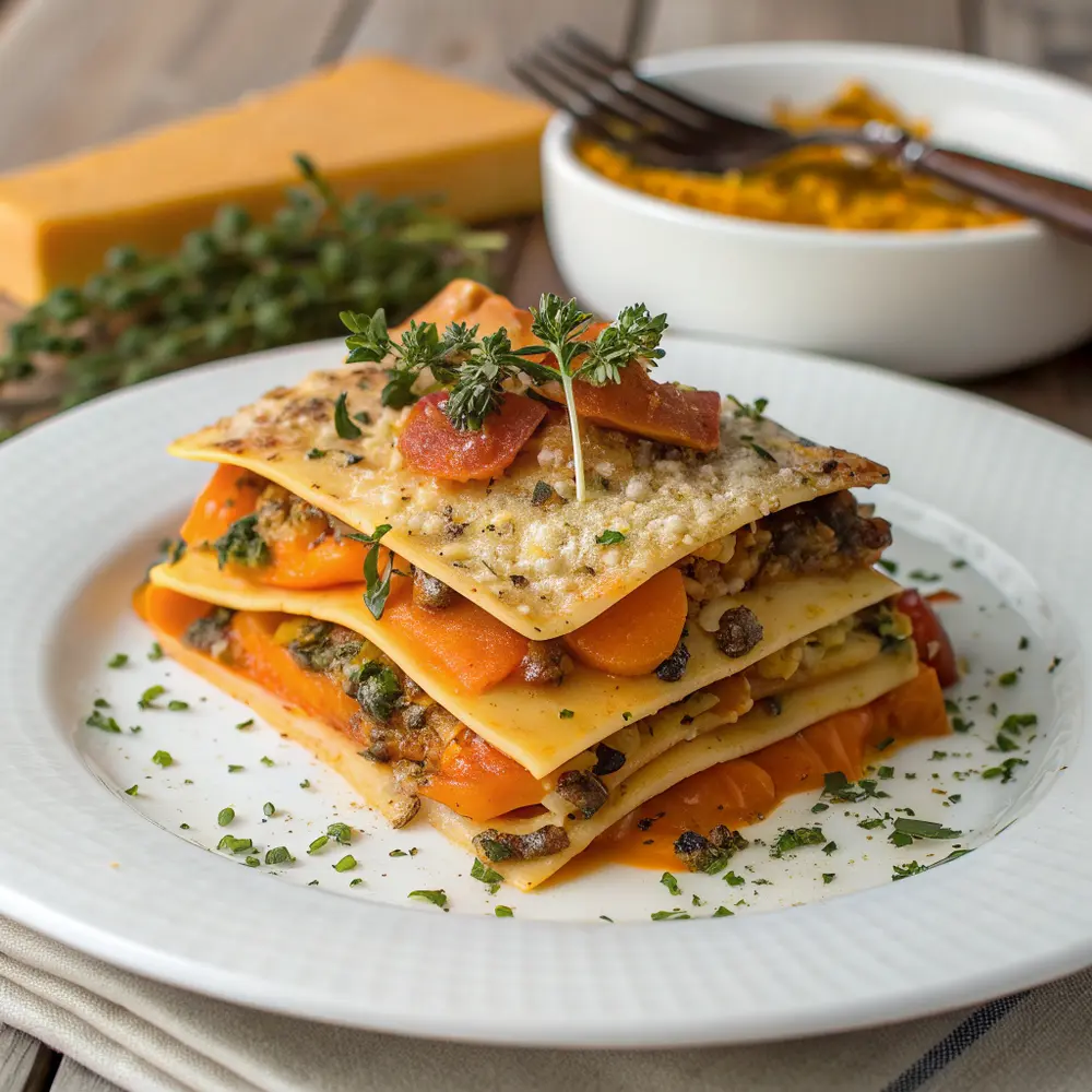 Butternut Lasagne vegetarisch