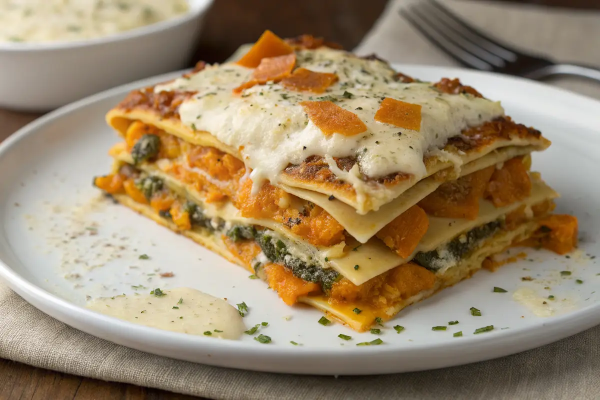 Butternut Lasagne vegetarisch