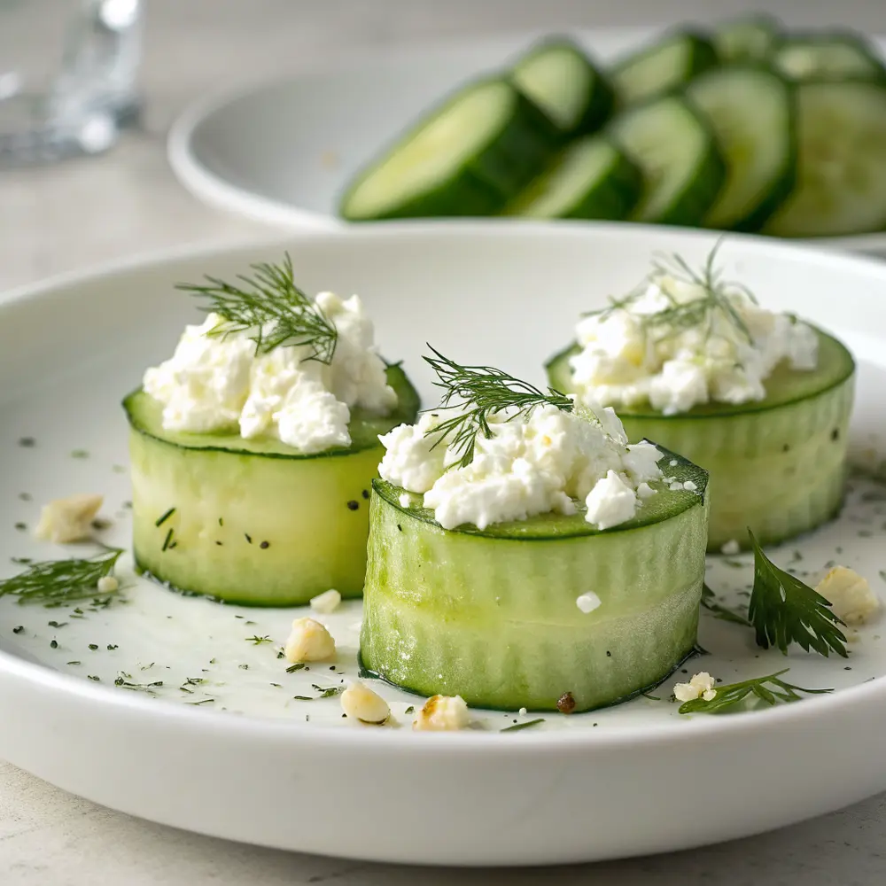 Gurken Frischkäse Häppchen