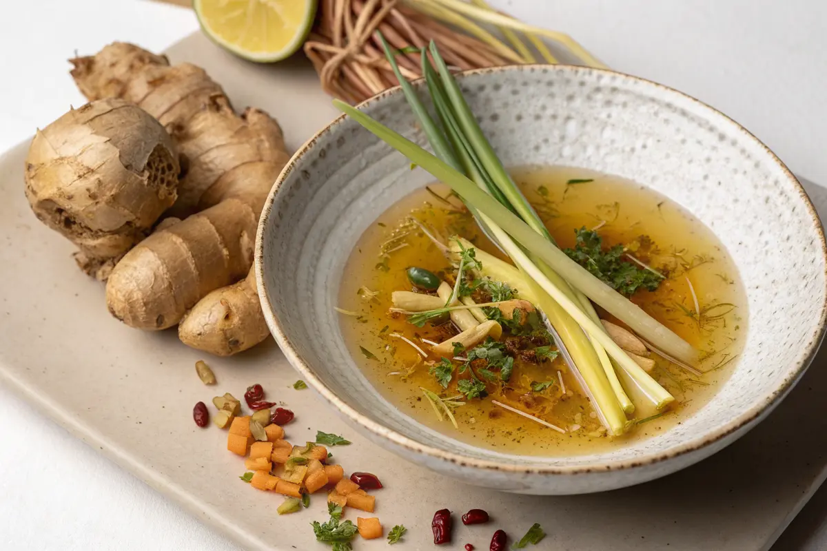 Ingwer Honig Zitronengras Tee