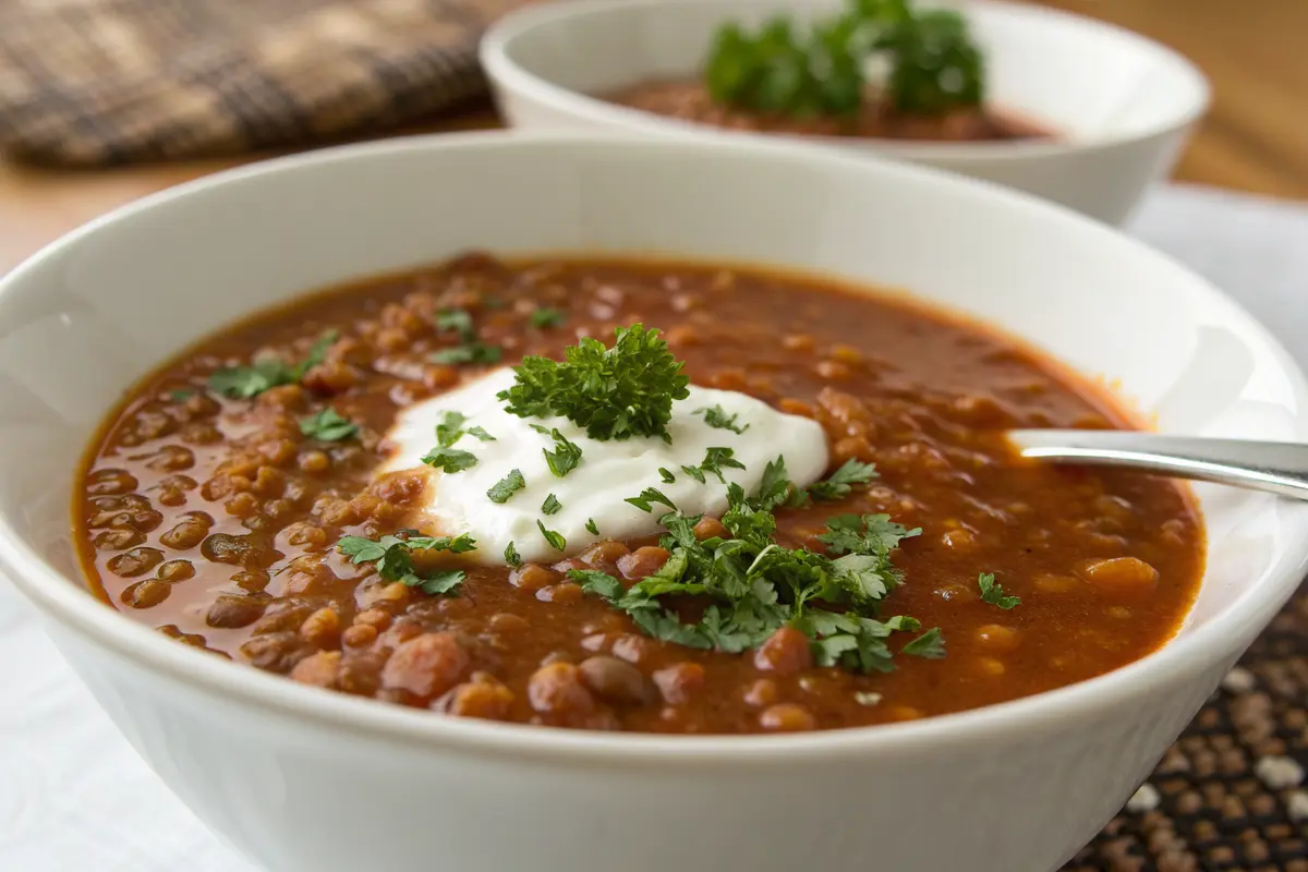 Rote Linsensuppe