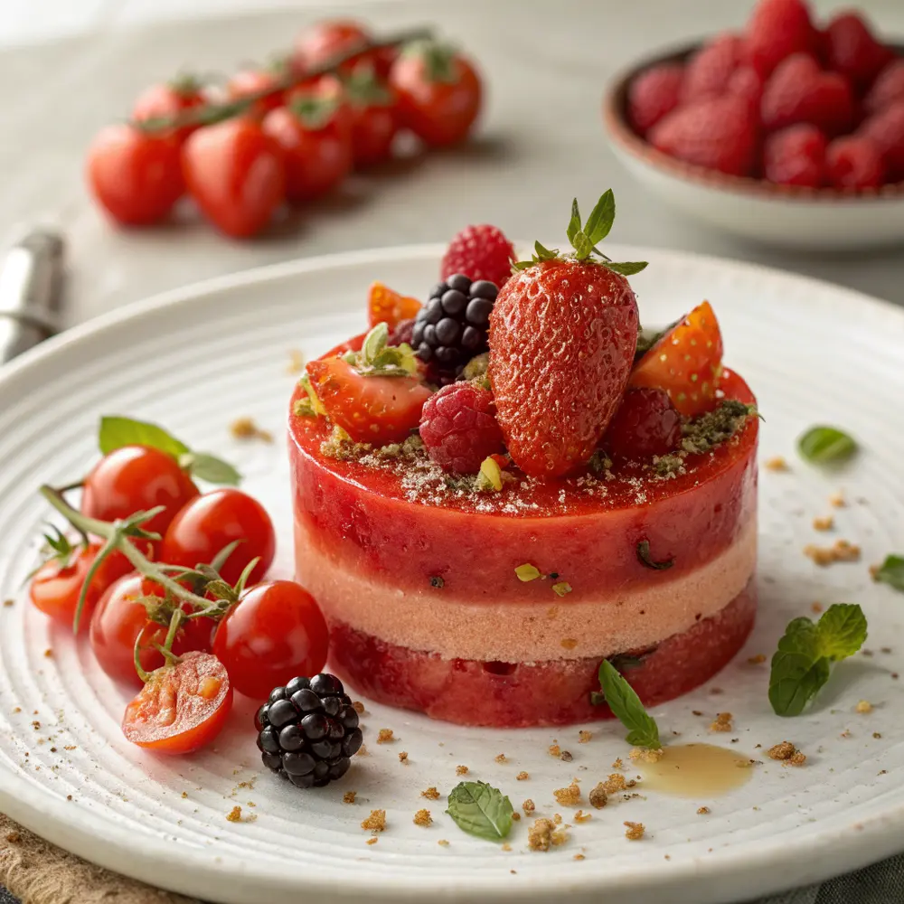 Tomaten Erdbeer Bavarois