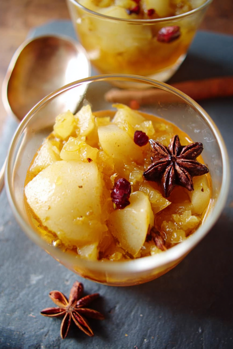 Apfel-Birnen-Kompott mit Gewürzen