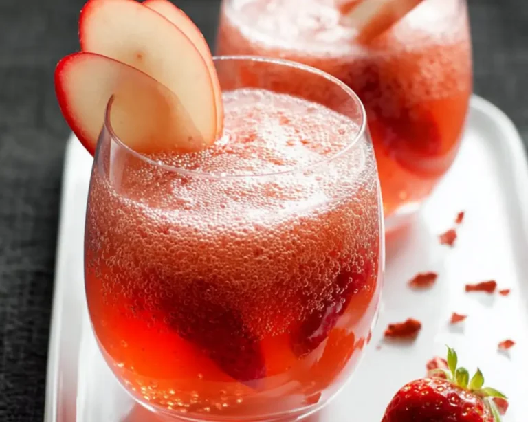 appel aardbei gember cocktail