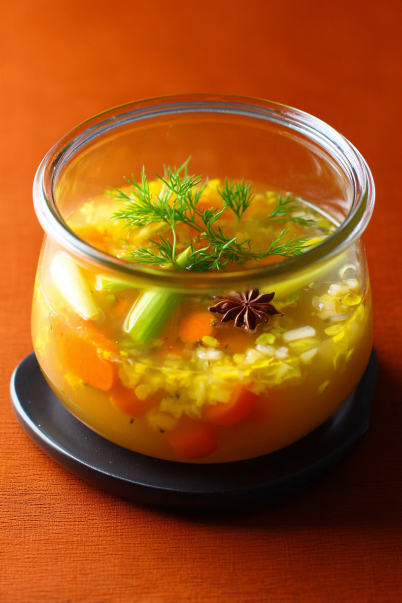 Aromatische Gemüsebrühe