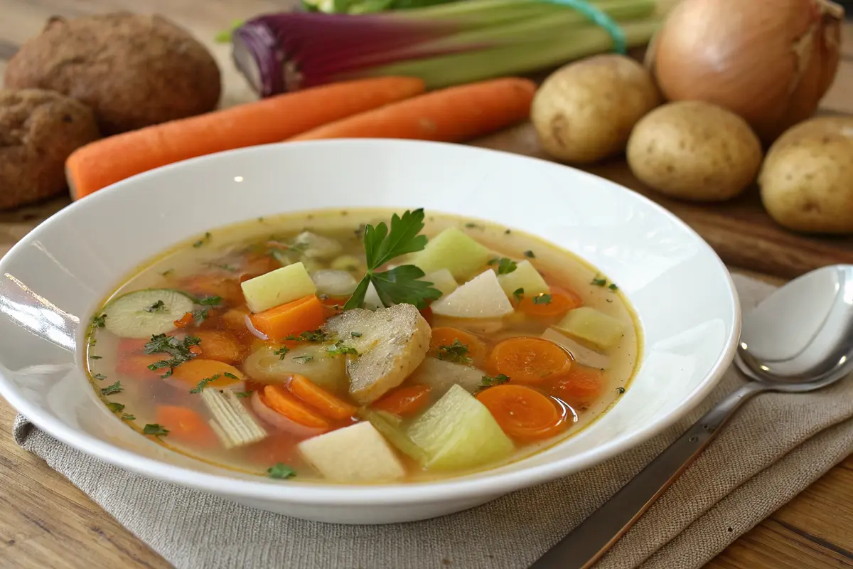 bouillon légumes parfumé