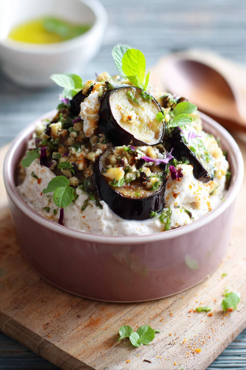 auberginesalade yoghurt