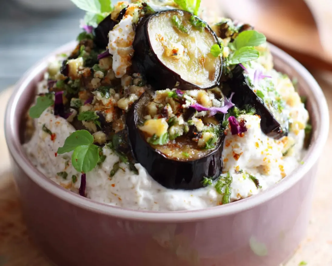 auberginesalade yoghurt