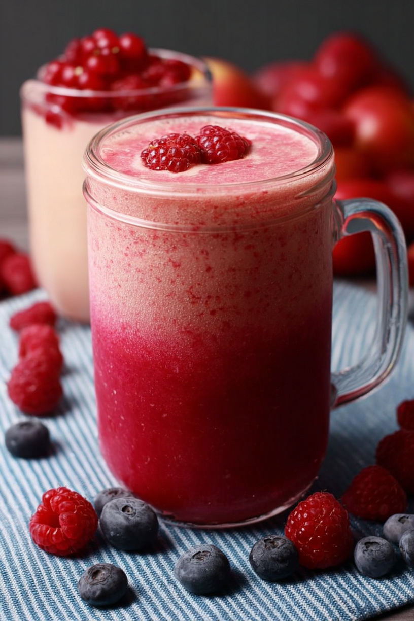 Beeren-Smoothie mit Milch
