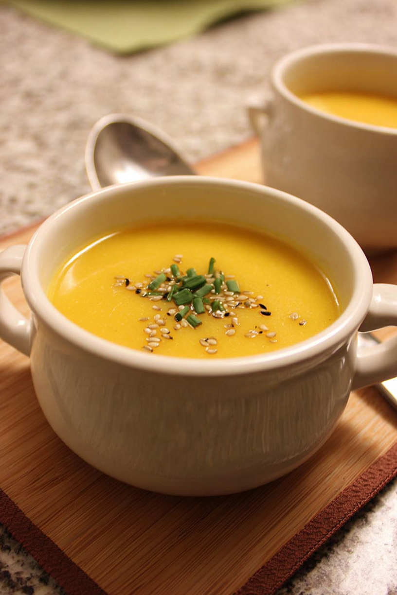 Butternut-Kürbissuppe mit Ingwer