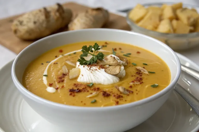soupe butternut chantilly gingembre