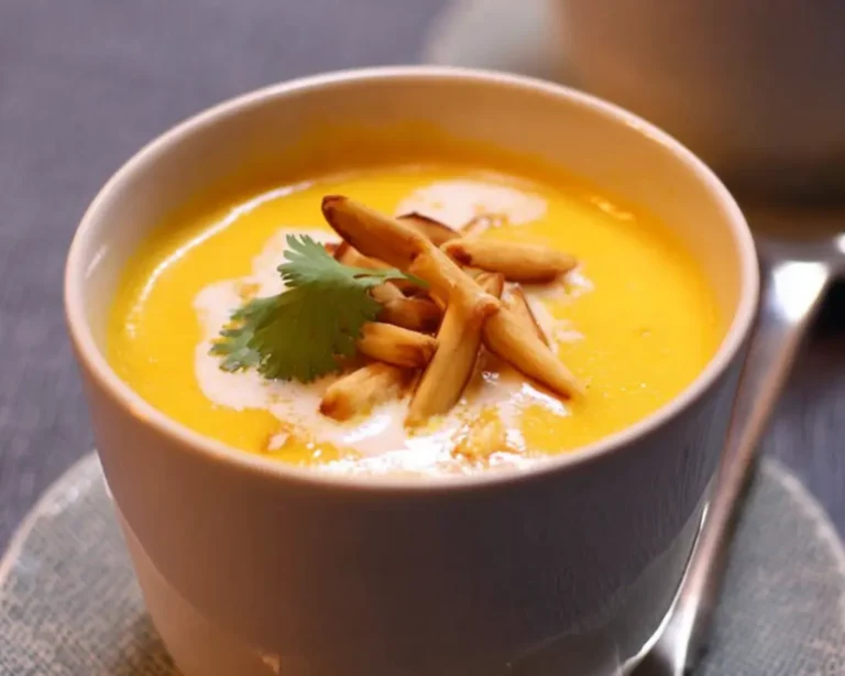 butternutsoep curry amandelen