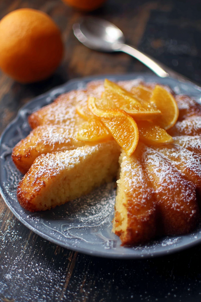 Cremiger Reiskuchen mit Orange