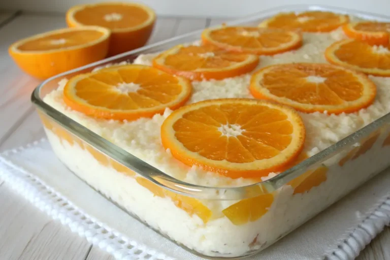 gâteau riz crémeux l'orange