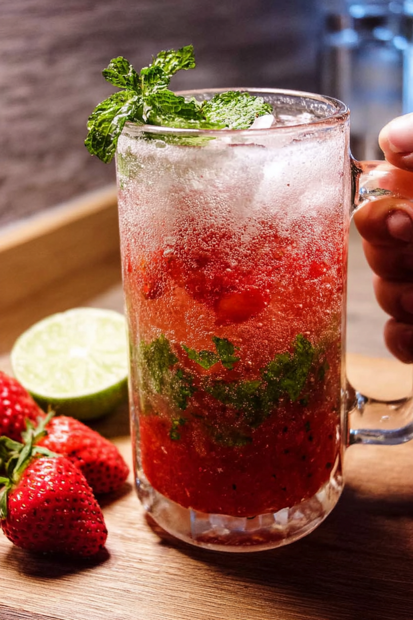Erdbeer-Virgin-Mojito