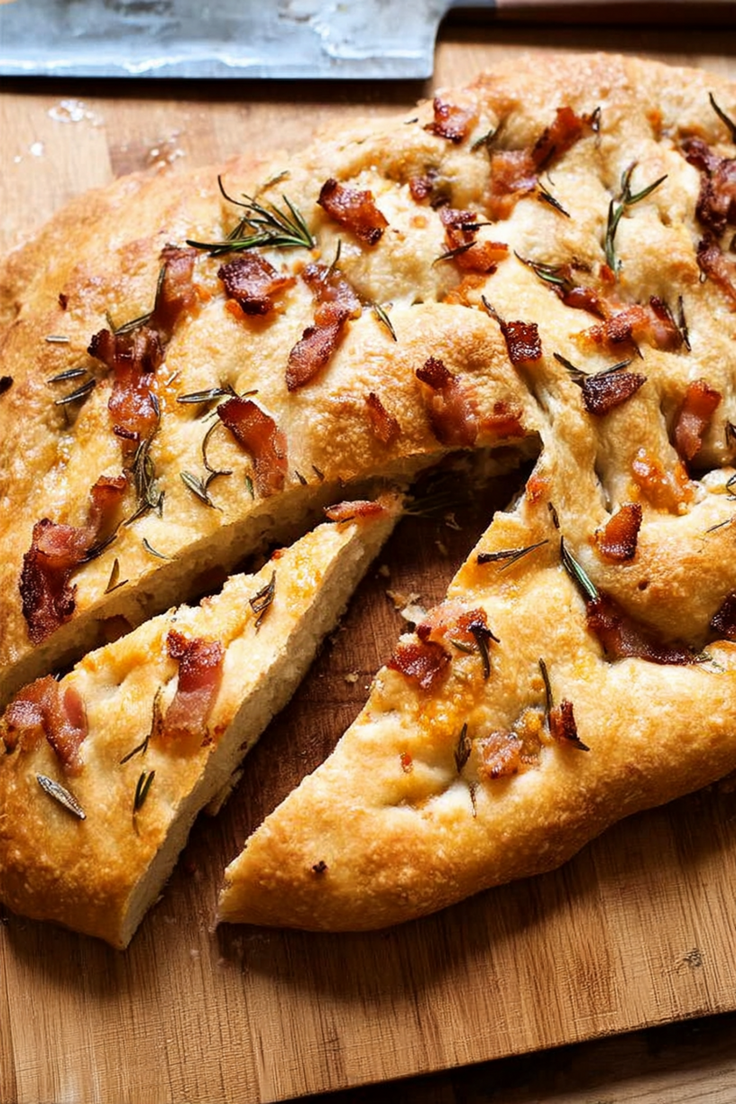 fougasse spek rozemarijn