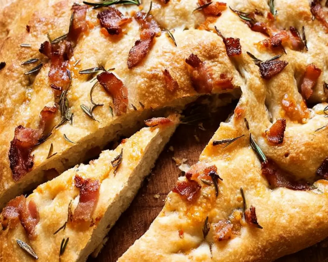 fougasse spek rozemarijn
