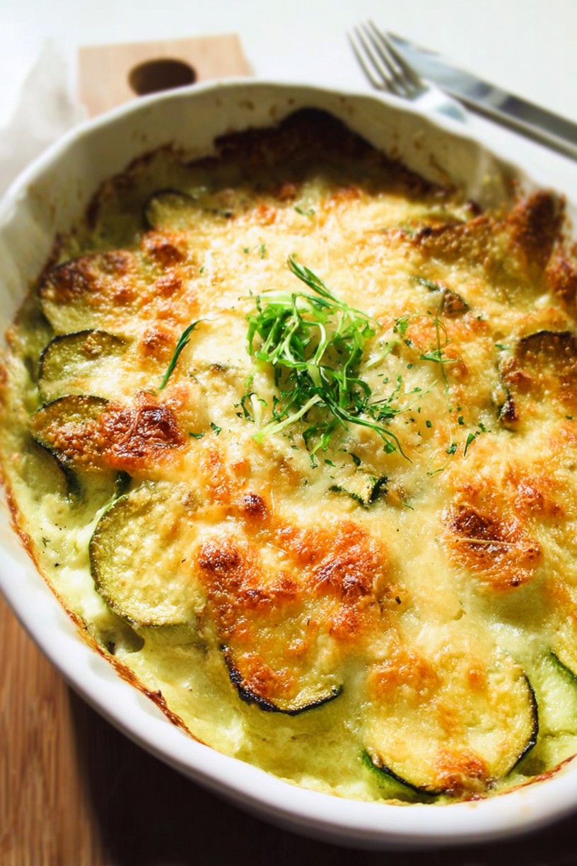 gegratineerde courgette