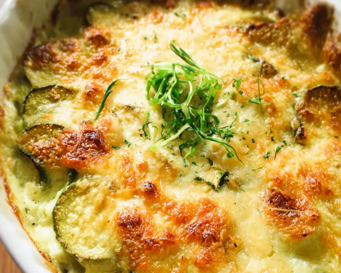 gegratineerde courgette