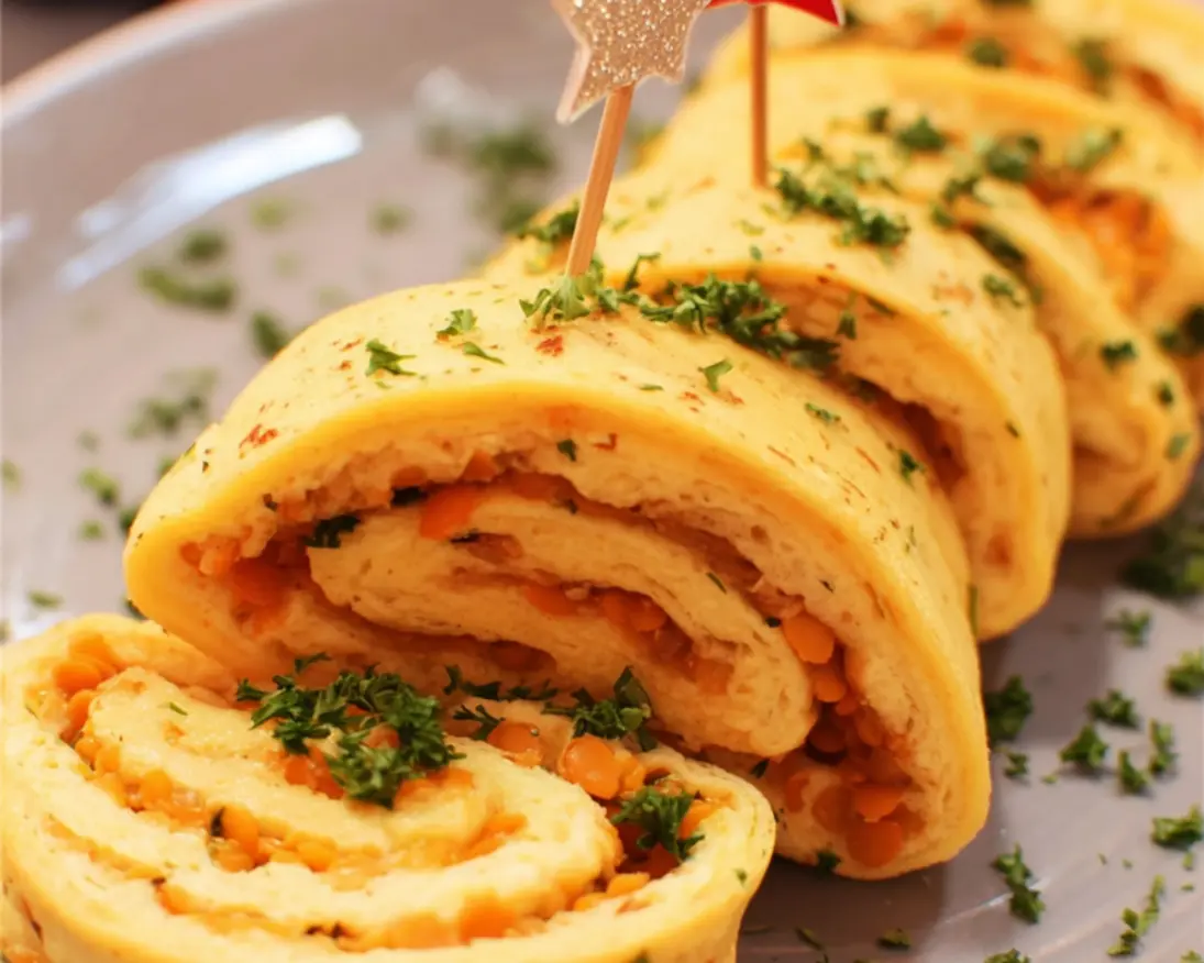 gerolde omelet linzenpuree