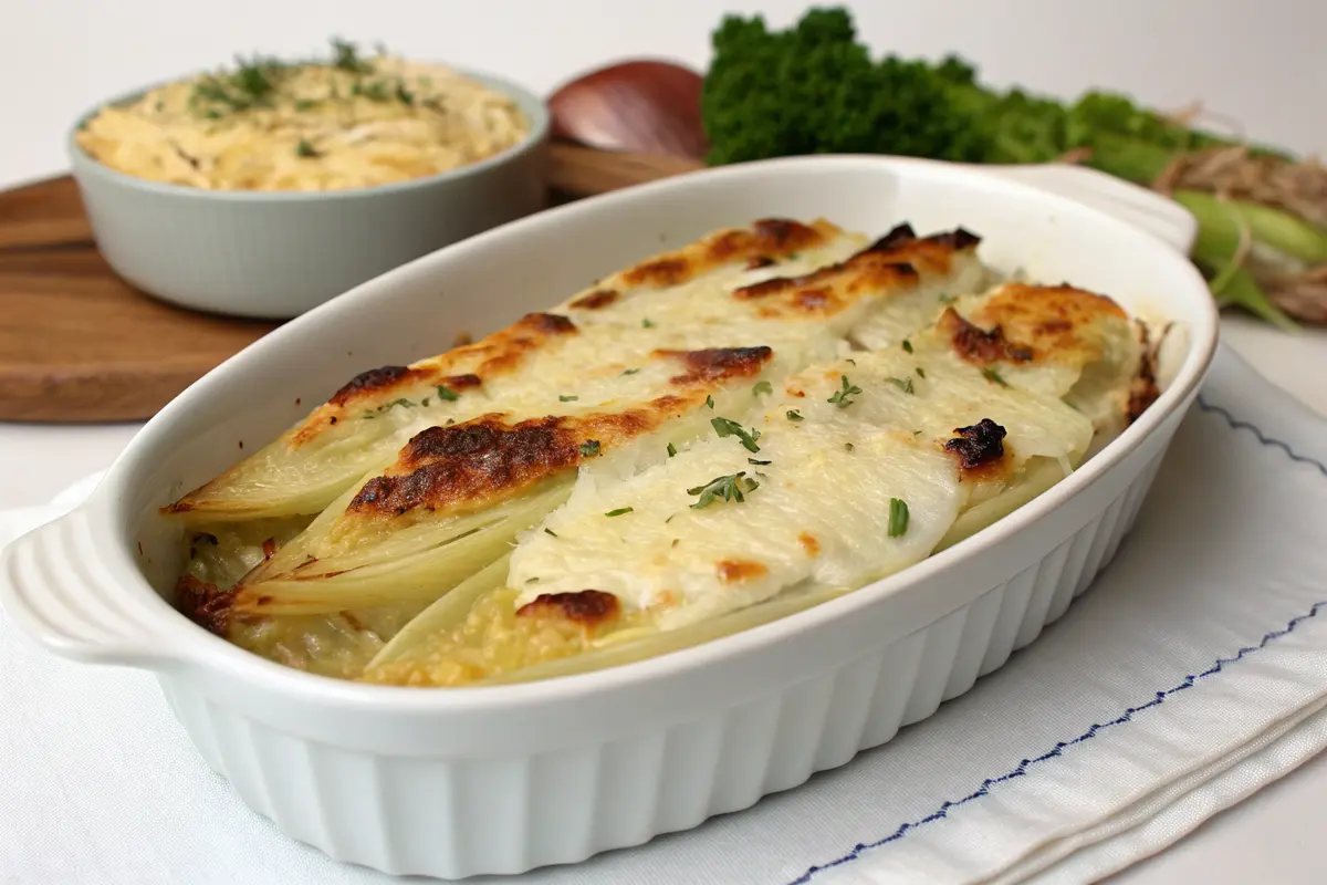 endives braisées gratinées parmesan