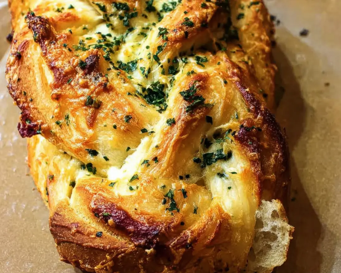 gevlochten brood cheddar bieslook