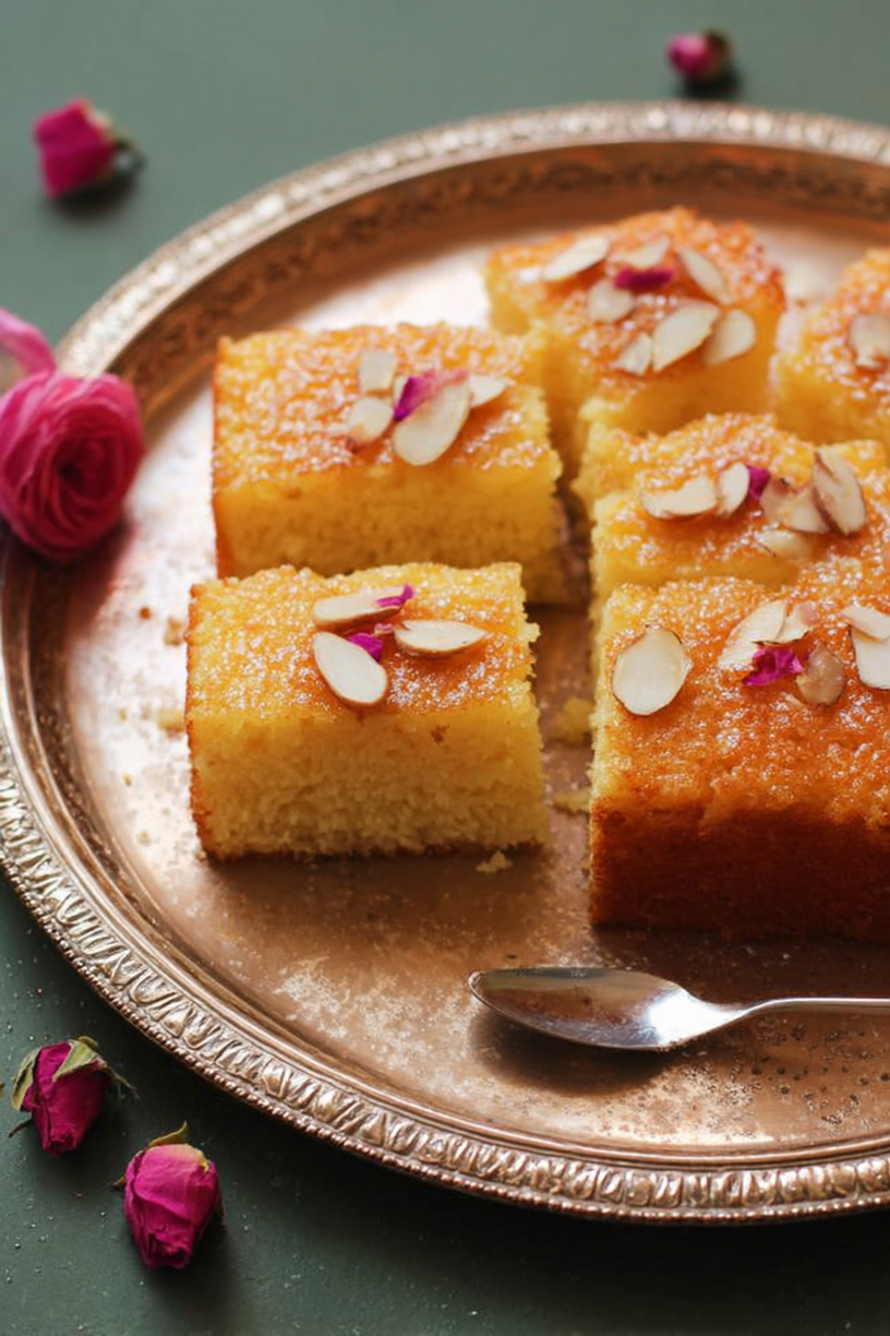 Grießkuchen mit Rosenwasser Namoura