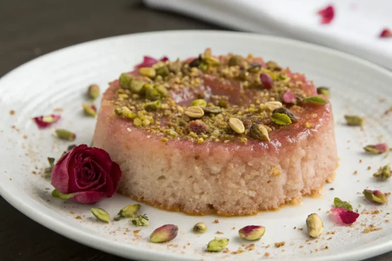 gâteau semoule l'eau rose namoura