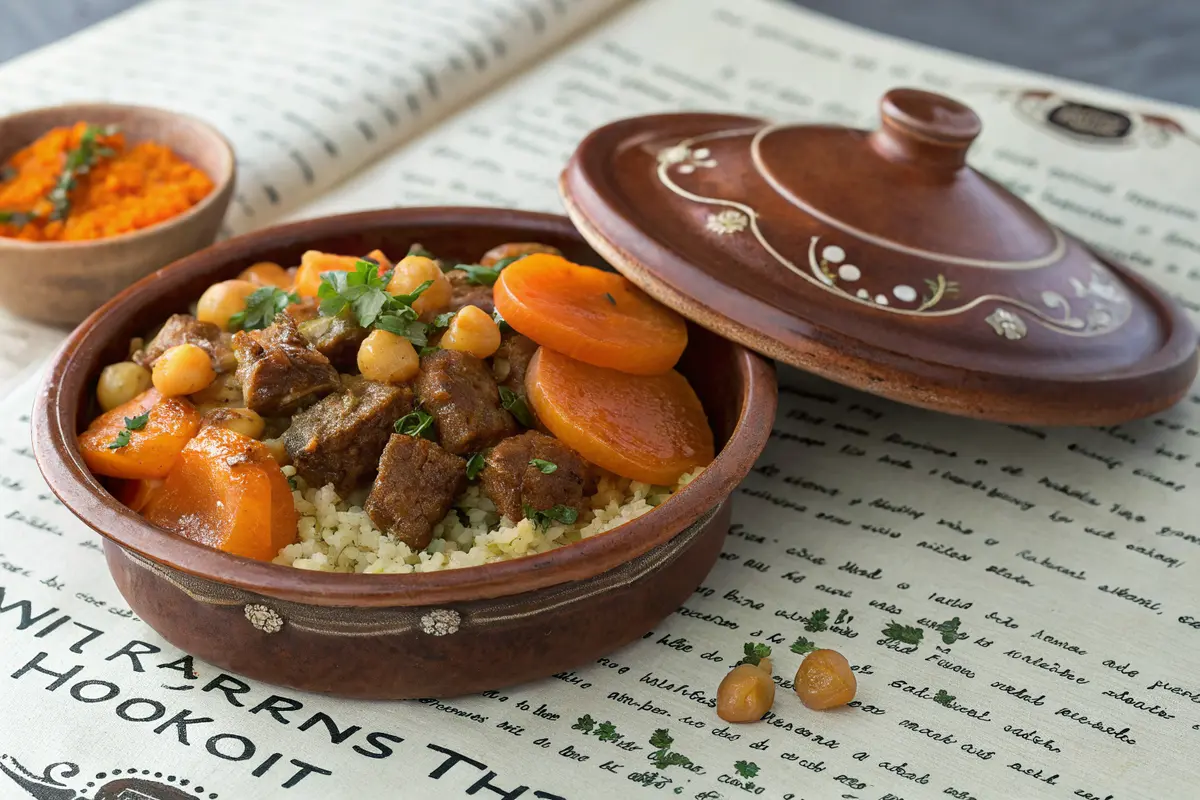 tajine d'agneau abricots miel