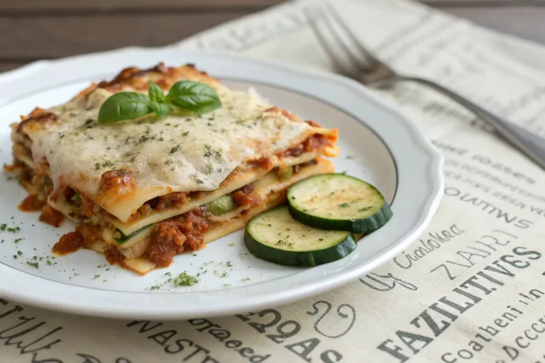 lasagne chèvre courgette