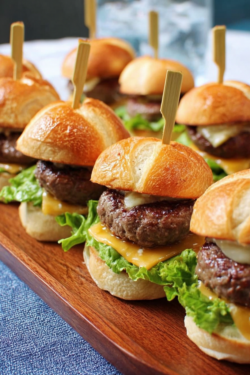 mini burgers pittig rundvlees