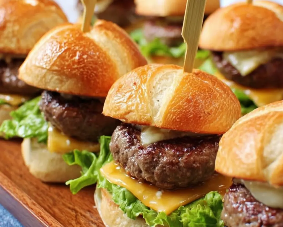 mini burgers pittig rundvlees