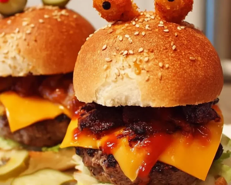monster burgers cheddar