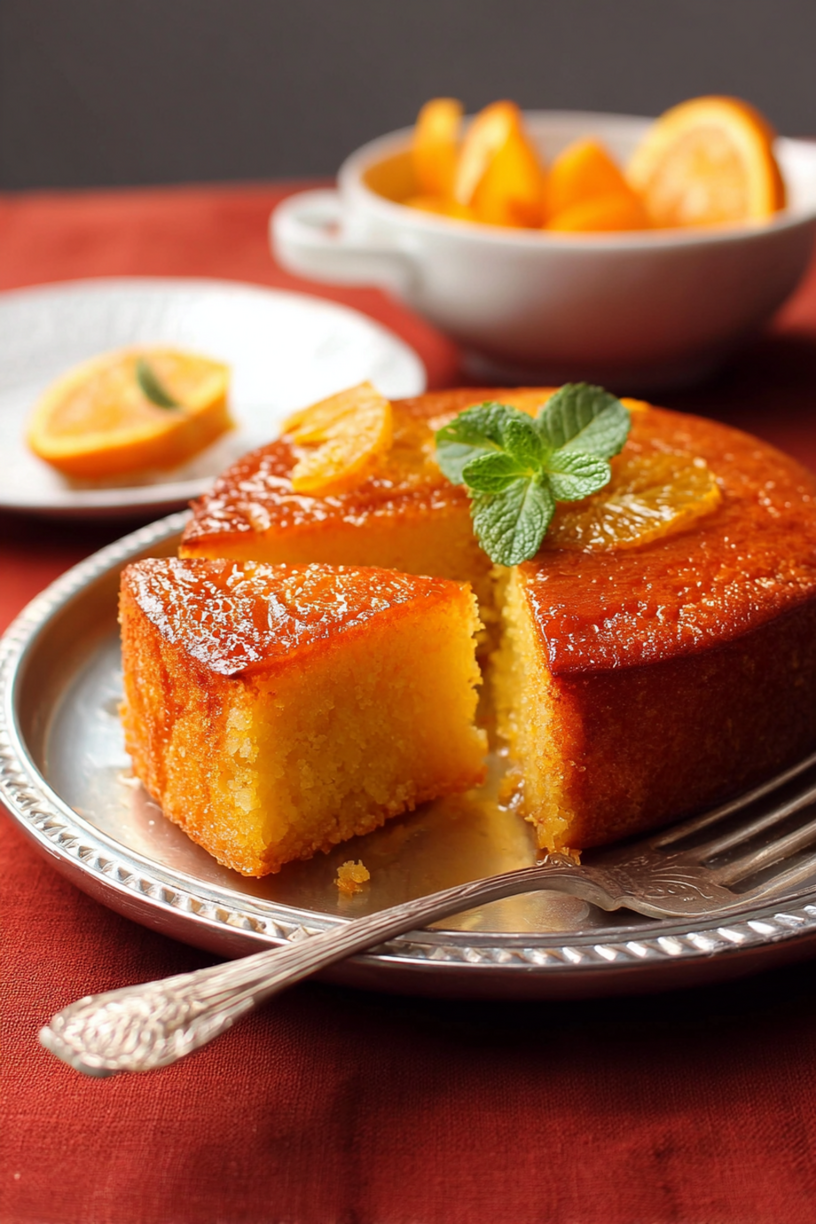 Orangen-Grießkuchen