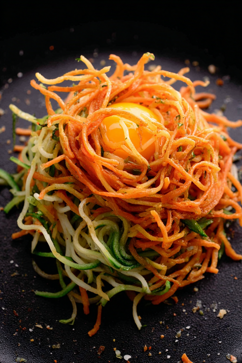 oveneieren spaghetti groenten