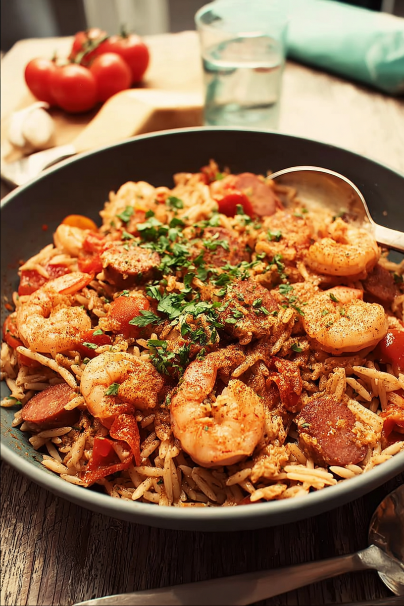 pasta cajun kruiden jambalaya stijl