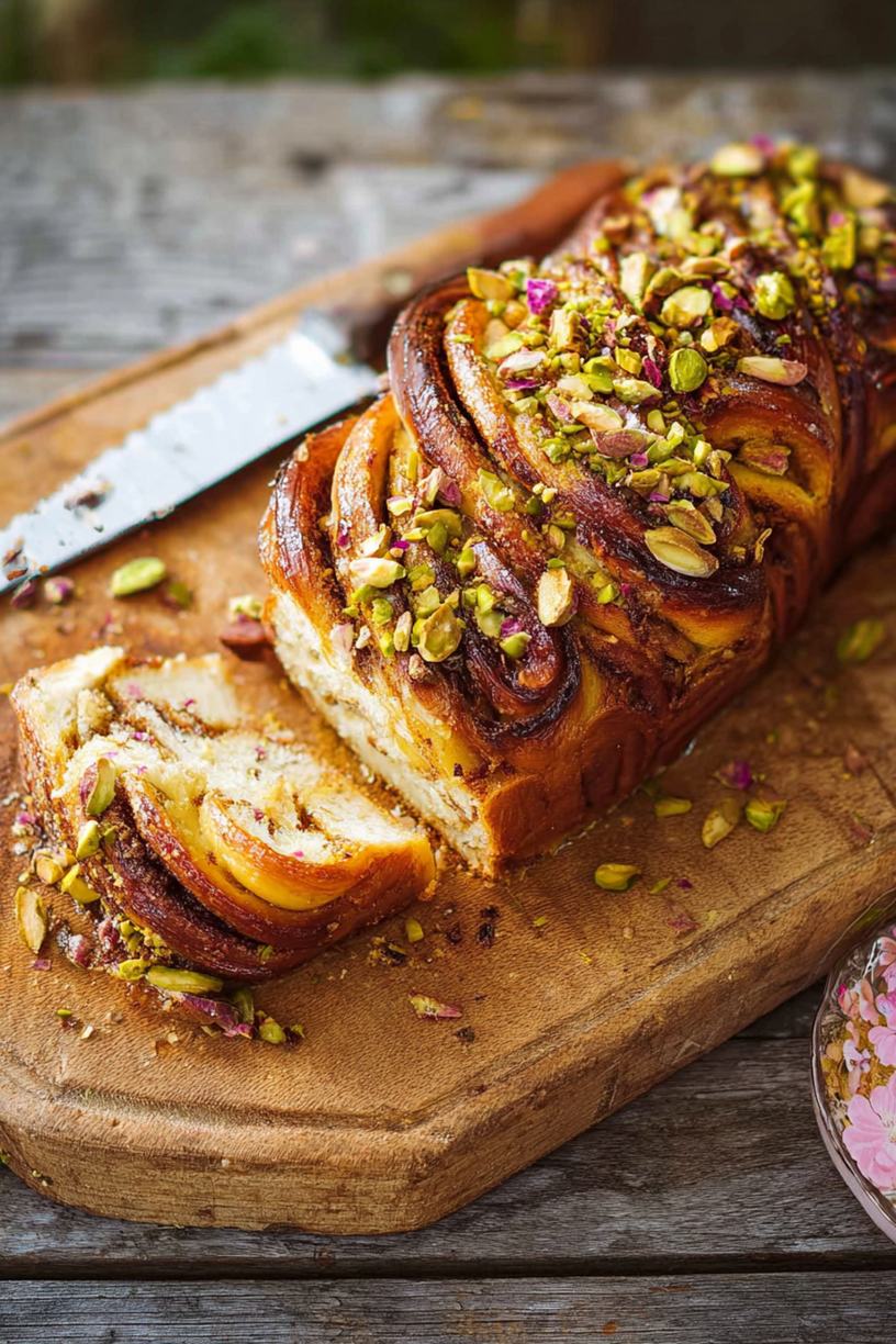 Pistazien-Babka mit Orangenblütenwasser