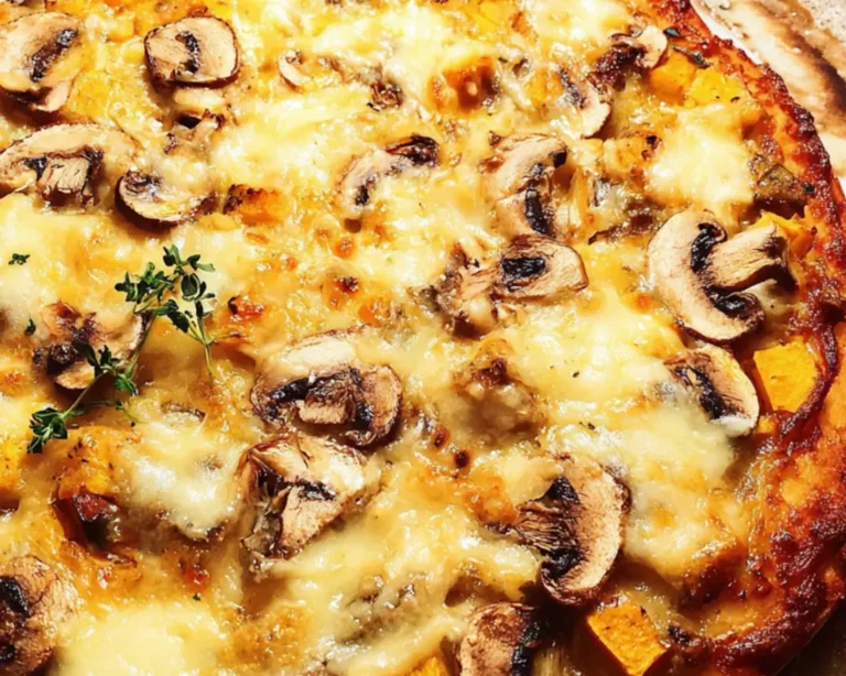 pompoen pizza champignons raclette kaas